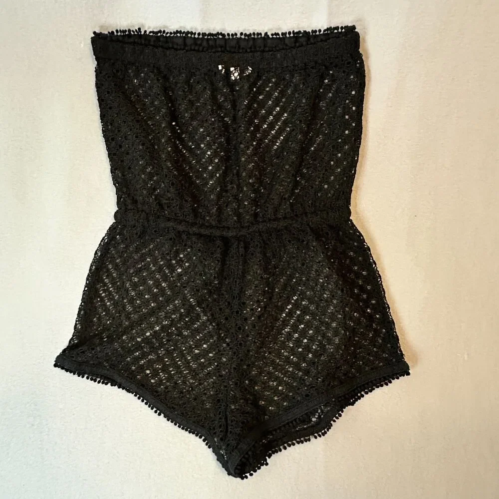 Victoria’s Secret Swim Romper Strapless Bikini Swimsuit Cover Up Womens size S/P